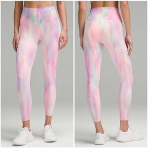 Lululemon Wunder Train High-Rise Tight 25" in Psychedelic Wash Multi Size 12